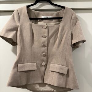 Astr Tan Button Down Shirt